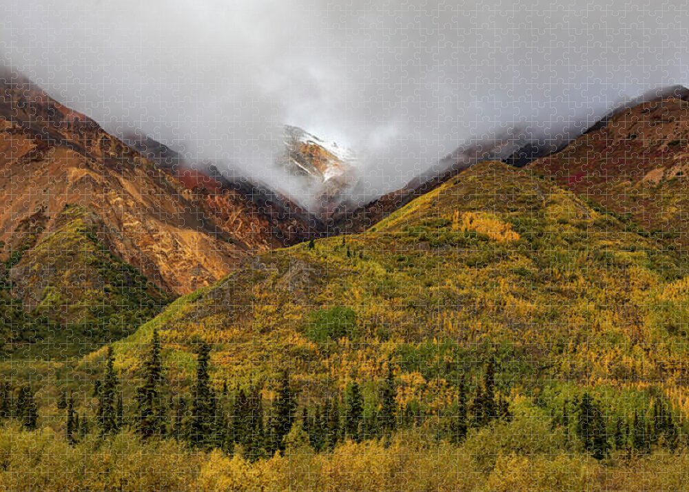 Alaska Range In Autumn Landscape - Puzzle