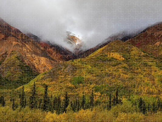 Alaska Range In Autumn Landscape - Puzzle