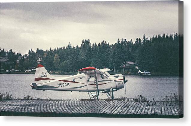 Alaska Seaplanes In Homer - Canvas Print