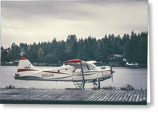 Alaska Seaplanes In Homer - Greeting Card