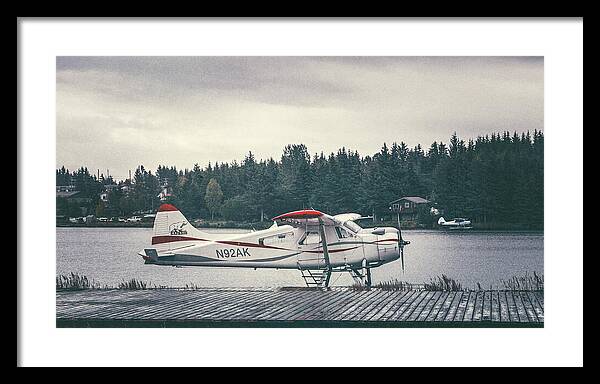 Alaska Seaplanes In Homer - Framed Print