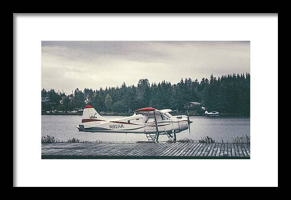 Alaska Seaplanes In Homer - Framed Print