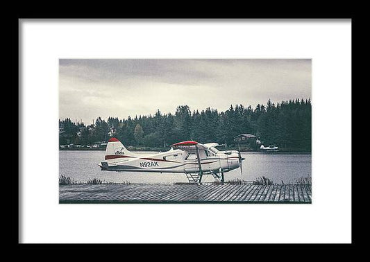 Alaska Seaplanes In Homer - Framed Print