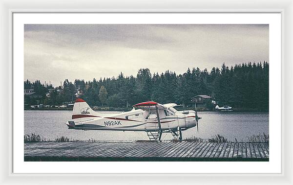 Alaska Seaplanes In Homer - Framed Print