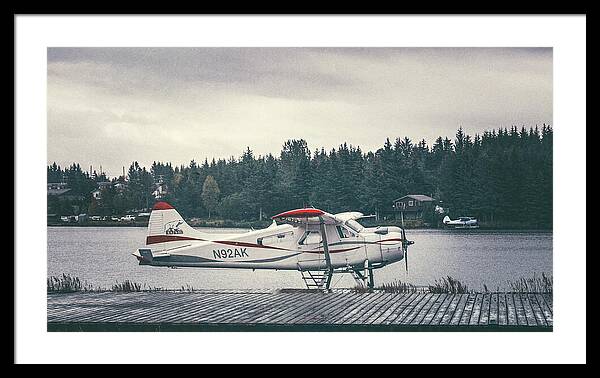 Alaska Seaplanes In Homer - Framed Print