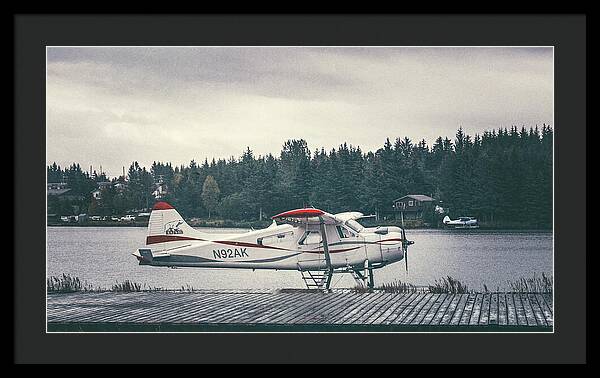 Alaska Seaplanes In Homer - Framed Print