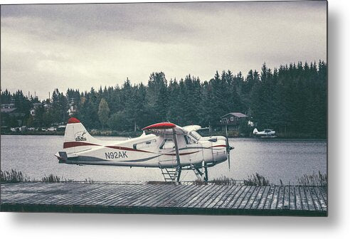 Alaska Seaplanes In Homer - Metal Print