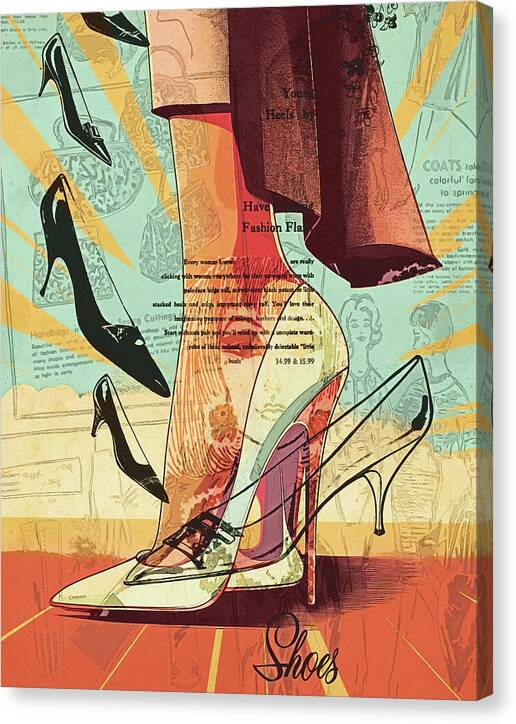 All Shoes Women's Heels - Canvas Print