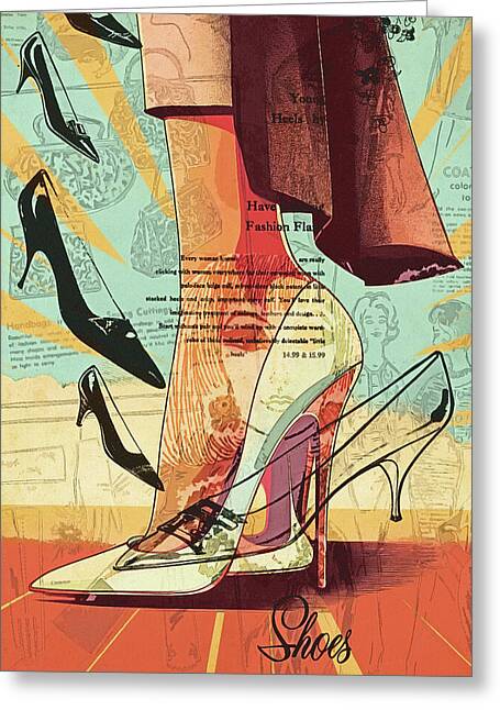 All Shoes Women's Heels - Greeting Card