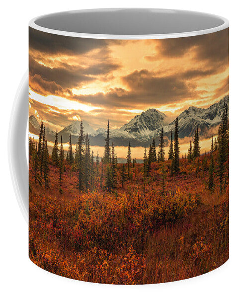 Autumn Sunrise On Denali Highway - Mug