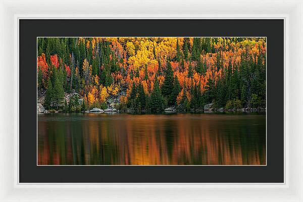 Bear Lake Autumn Reflections Colorado - Framed Print