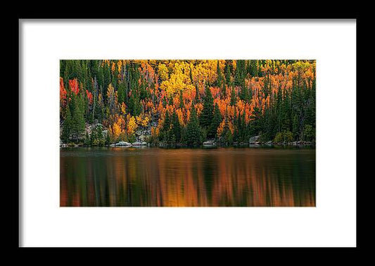 Bear Lake Autumn Reflections Colorado - Framed Print