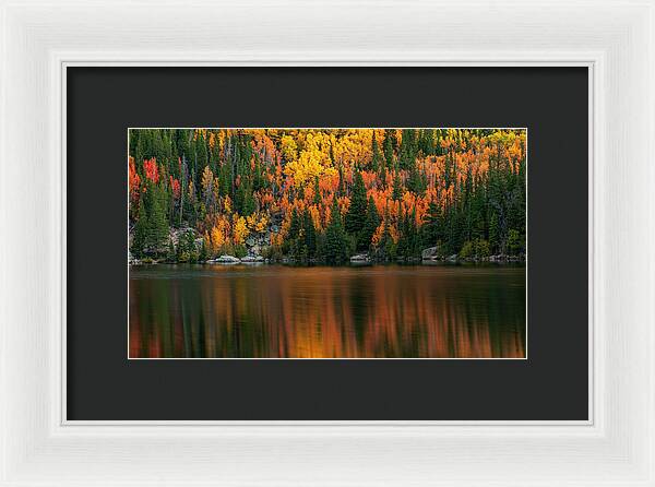 Bear Lake Autumn Reflections Colorado - Framed Print