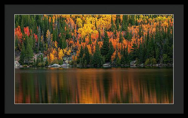 Bear Lake Autumn Reflections Colorado - Framed Print