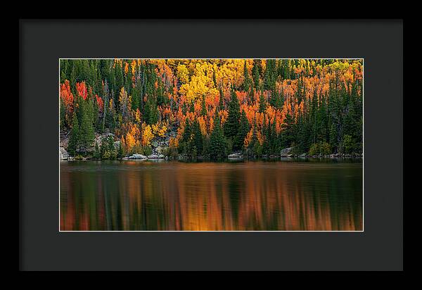 Bear Lake Autumn Reflections Colorado - Framed Print