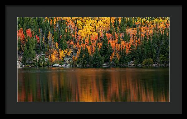 Bear Lake Autumn Reflections Colorado - Framed Print