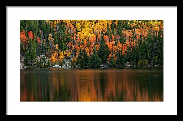 Bear Lake Autumn Reflections Colorado - Framed Print