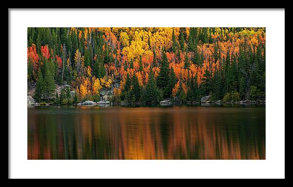 Bear Lake Autumn Reflections Colorado - Framed Print