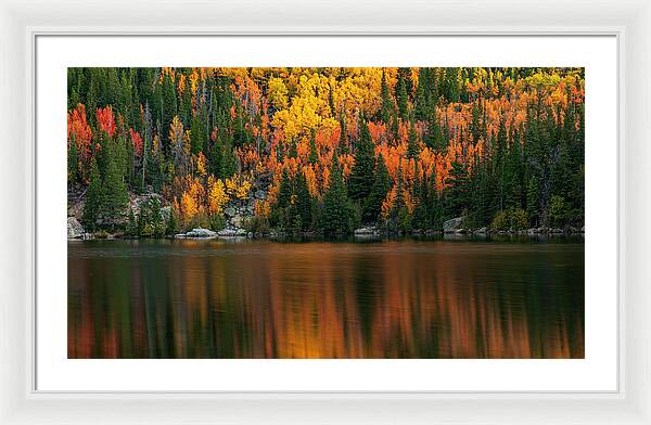 Bear Lake Autumn Reflections Colorado - Framed Print