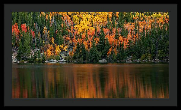 Bear Lake Autumn Reflections Colorado - Framed Print