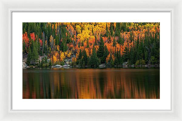 Bear Lake Autumn Reflections Colorado - Framed Print