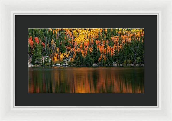 Bear Lake Autumn Reflections Colorado - Framed Print