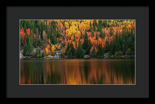 Bear Lake Autumn Reflections Colorado - Framed Print