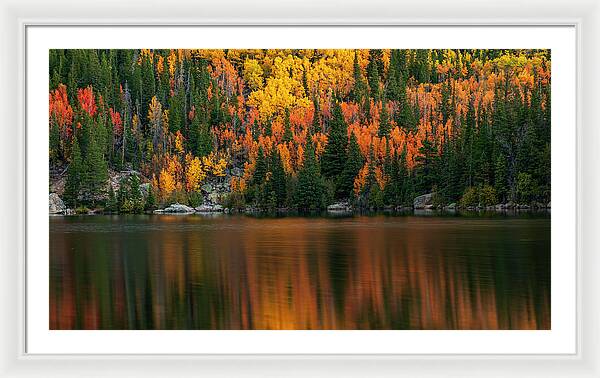 Bear Lake Autumn Reflections Colorado - Framed Print