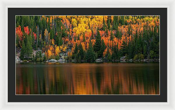 Bear Lake Autumn Reflections Colorado - Framed Print