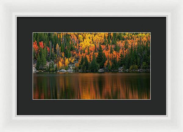 Bear Lake Autumn Reflections Colorado - Framed Print