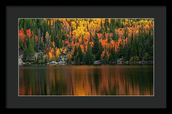 Bear Lake Autumn Reflections Colorado - Framed Print