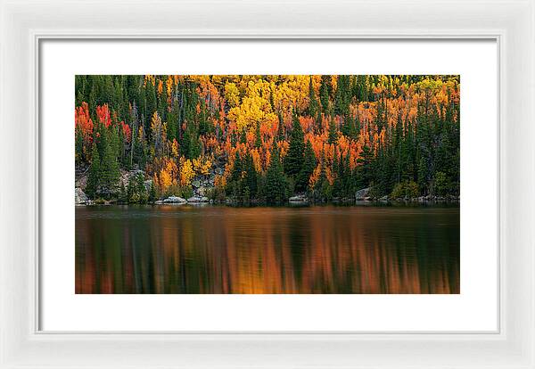 Bear Lake Autumn Reflections Colorado - Framed Print