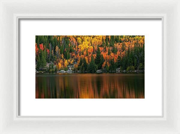 Bear Lake Autumn Reflections Colorado - Framed Print