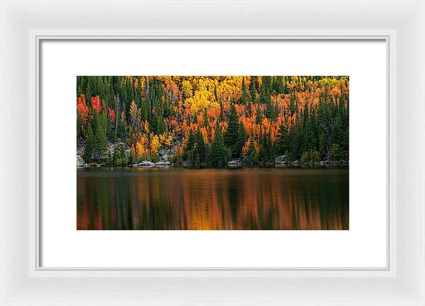 Bear Lake Autumn Reflections Colorado - Framed Print