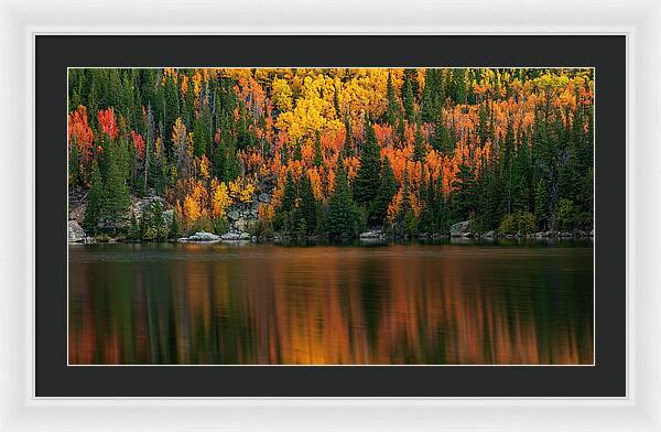 Bear Lake Autumn Reflections Colorado - Framed Print