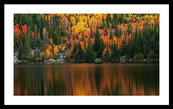 Bear Lake Autumn Reflections Colorado - Framed Print