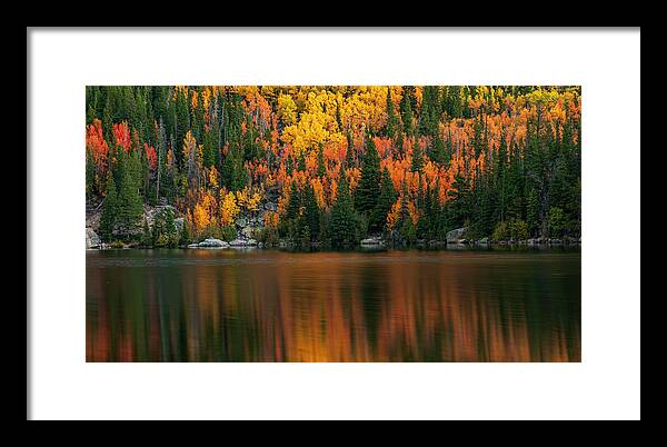 Bear Lake Autumn Reflections Colorado - Framed Print