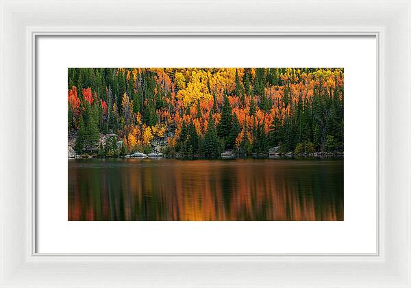 Bear Lake Autumn Reflections Colorado - Framed Print