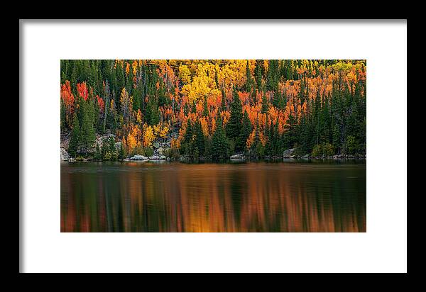 Bear Lake Autumn Reflections Colorado - Framed Print