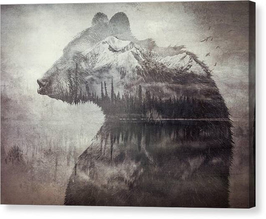 Bear Mountain Double Exposure - Canvas Print