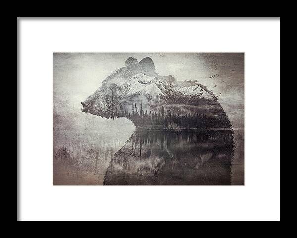 Bear Mountain Double Exposure - Framed Print