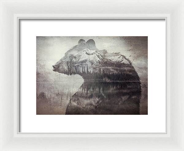 Bear Mountain Double Exposure - Framed Print