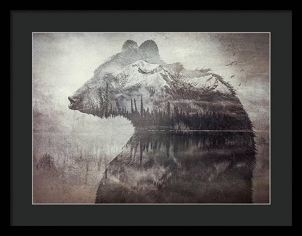 Bear Mountain Double Exposure - Framed Print