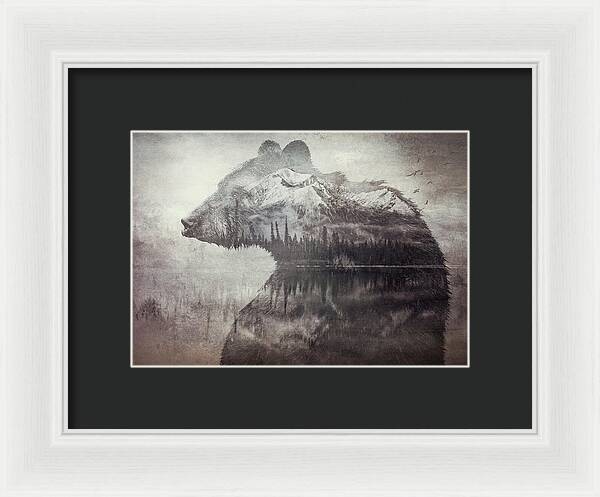 Bear Mountain Double Exposure - Framed Print