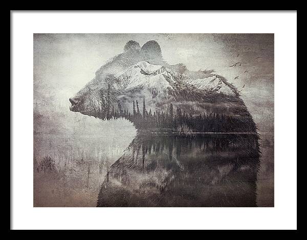 Bear Mountain Double Exposure - Framed Print