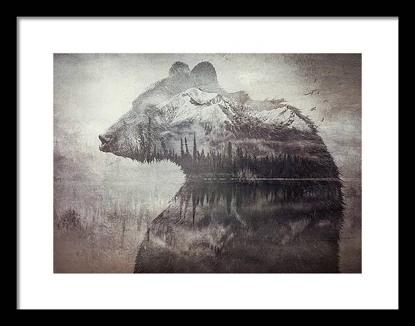 Bear Mountain Double Exposure - Framed Print