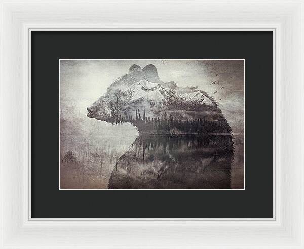 Bear Mountain Double Exposure - Framed Print