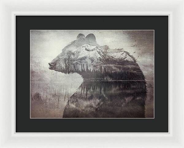 Bear Mountain Double Exposure - Framed Print