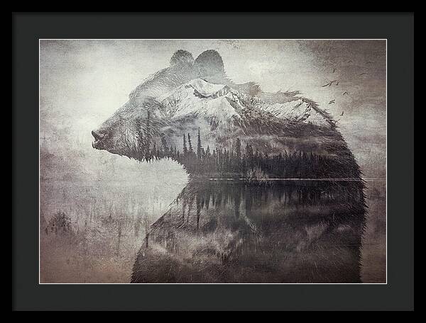 Bear Mountain Double Exposure - Framed Print