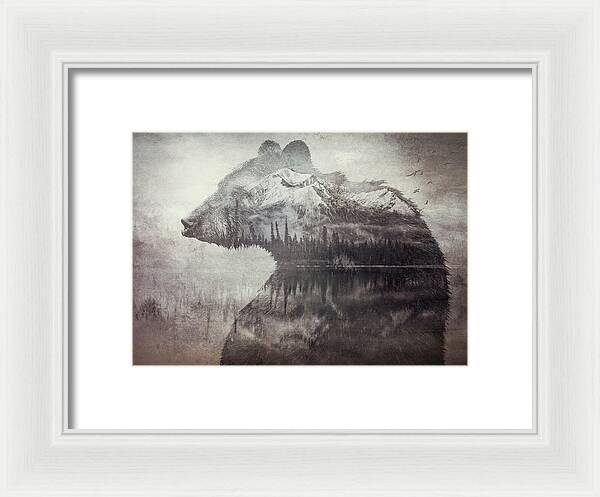 Bear Mountain Double Exposure - Framed Print